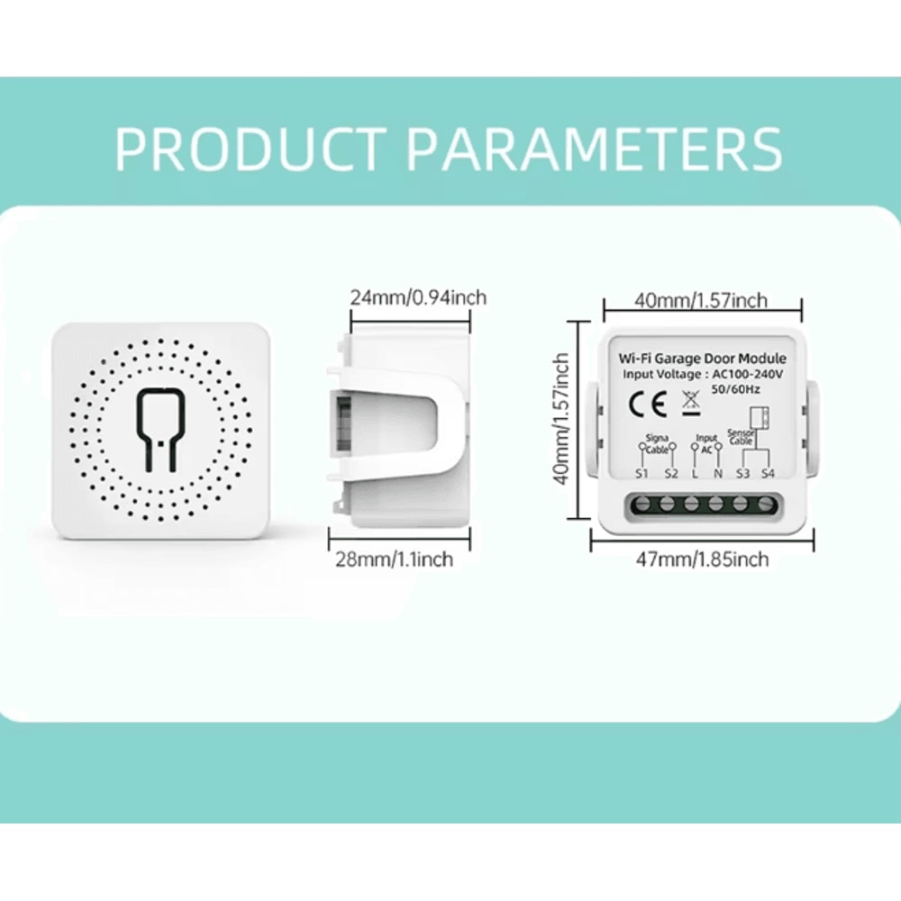 WG01 Smart Garage Door Opener Controller Tuya WIFI With App And Voice Control 2