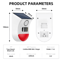 Solar Outdoor PIR Motion Alarm Siren WIFI Smart Security With App Control 3