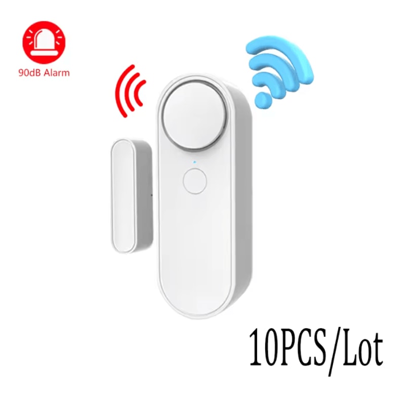 Tuya WIFI Door Window Sensor Alarm Smart Entry Security With Siren 10