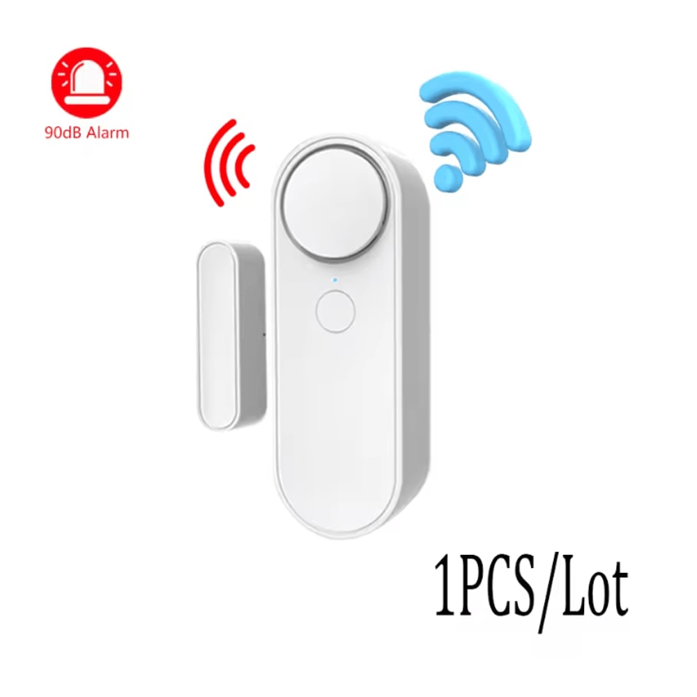 Tuya WIFI Door Window Sensor Alarm Smart Entry Security With Siren 4