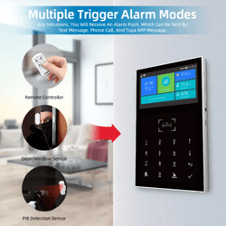 pg109 smart home security alarm system wifi gsm with touch screen and app control