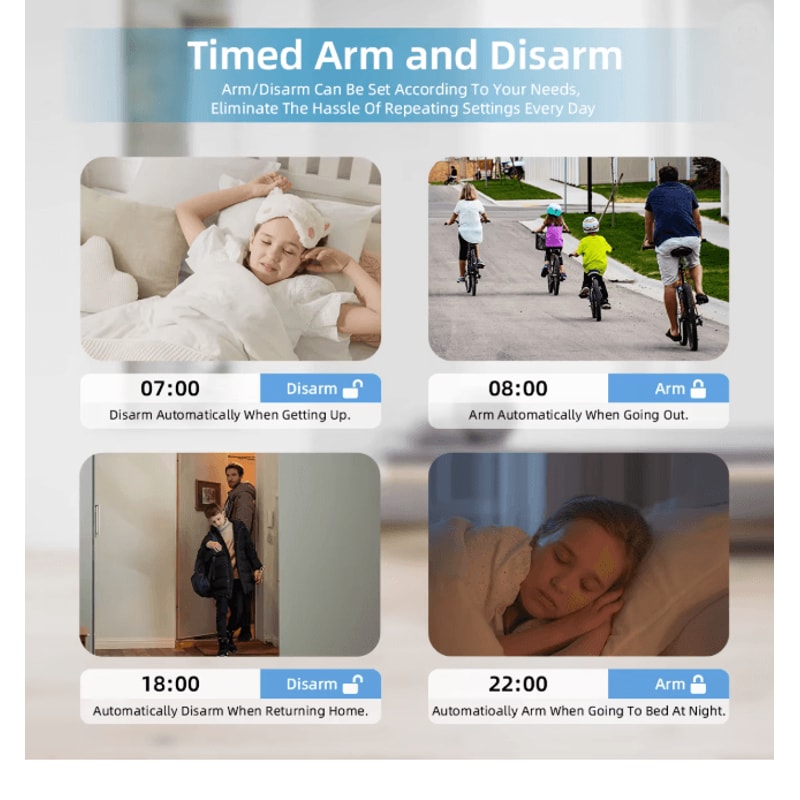 PG109 Smart Home Security Alarm System WIFI GSM With Touch Screen And App Control 2