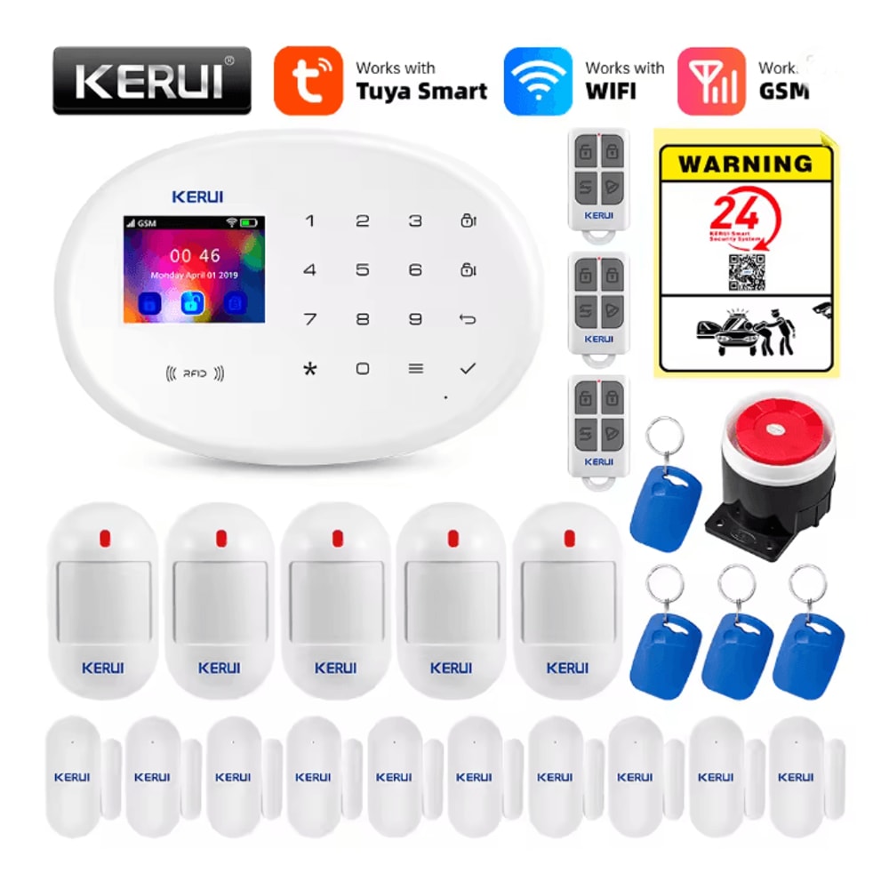 KERUI Smart Home Alarm System Wireless WIFI GSM With Motion Sensors 9