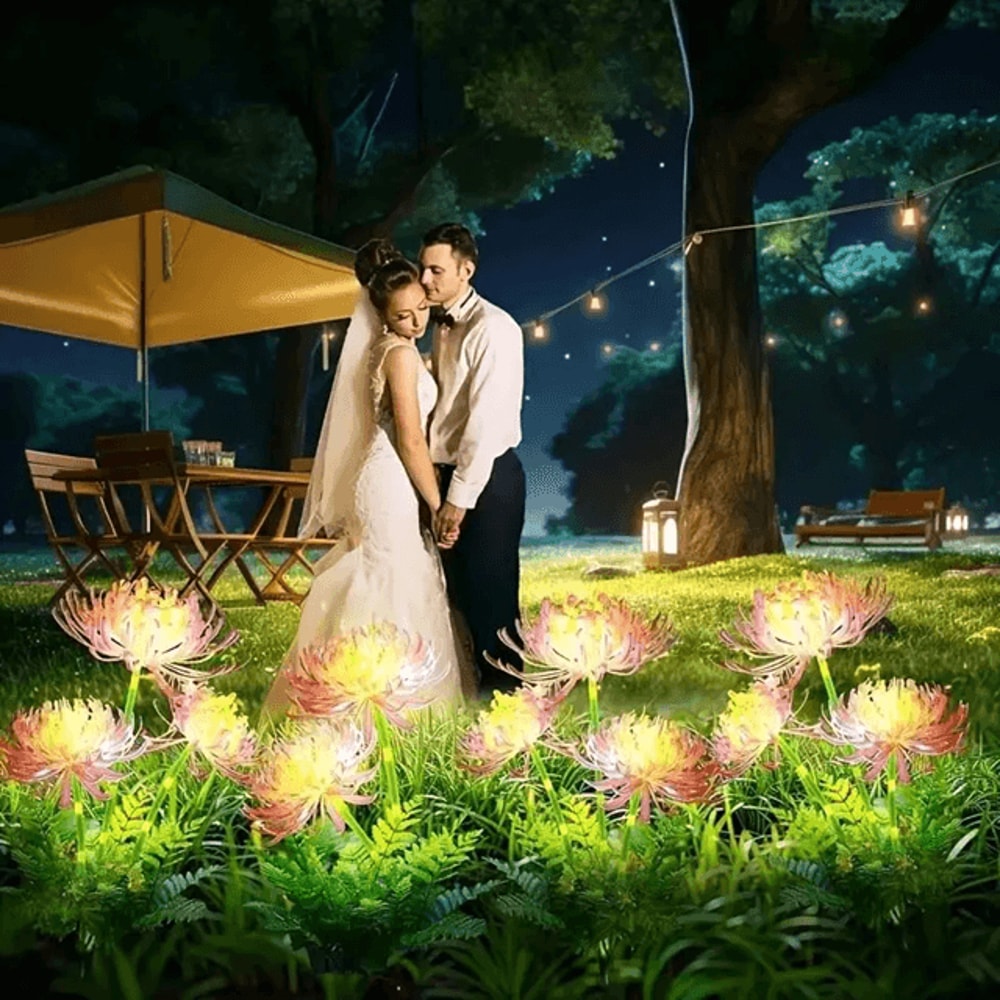 BloomGlow Solar Garden Flower Lights For Outdoor Lawn And Courtyard Decor 2