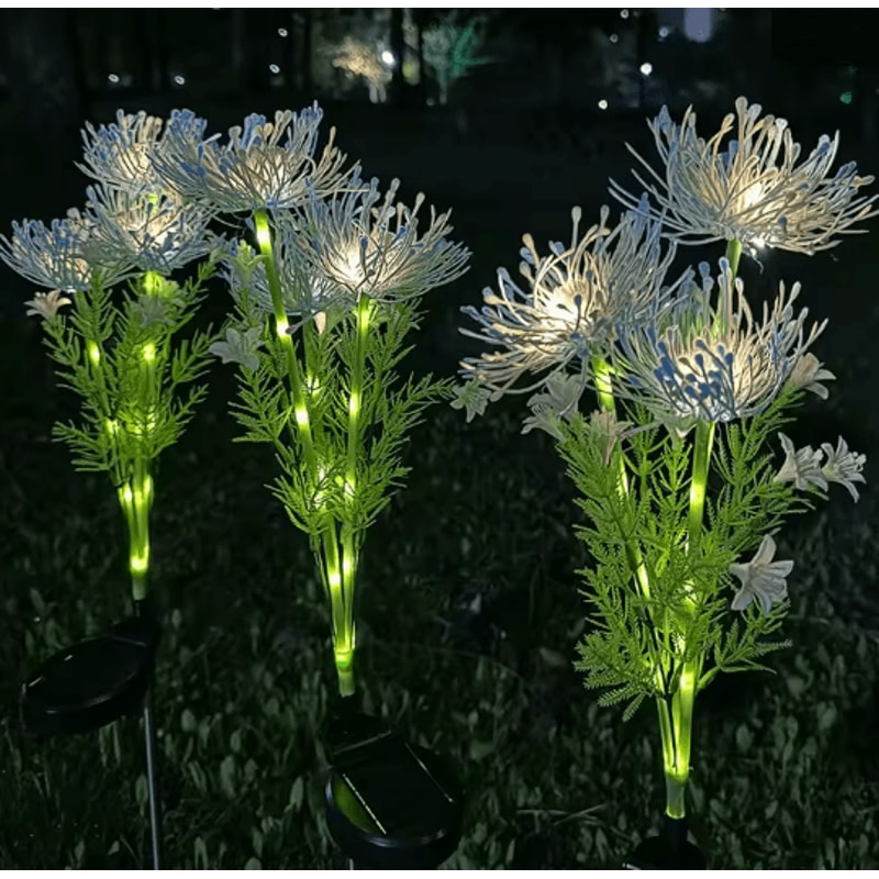 BloomGlow Solar Garden Flower Lights For Outdoor Lawn And Courtyard Decor 3