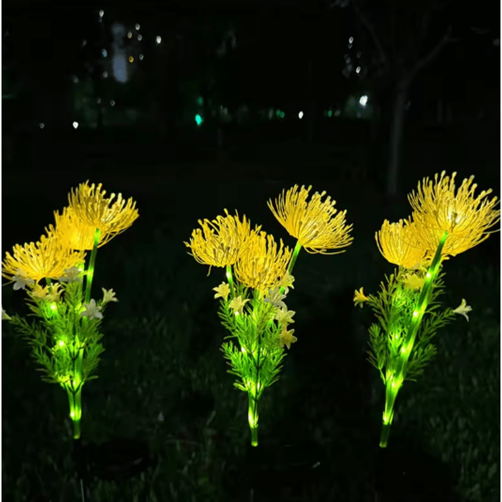 BloomGlow Solar Garden Flower Lights For Outdoor Lawn And Courtyard Decor 5