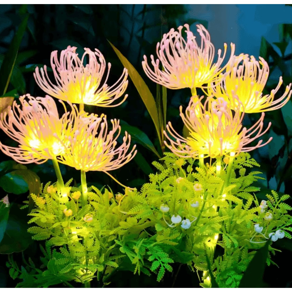 BloomGlow Solar Garden Flower Lights For Outdoor Lawn And Courtyard Decor 6