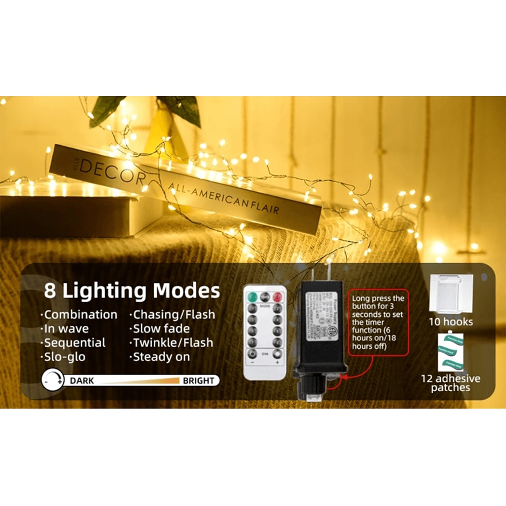 StarWeave Remote Control Copper Wire String Lights For Indoor And Outdoor Decor 1