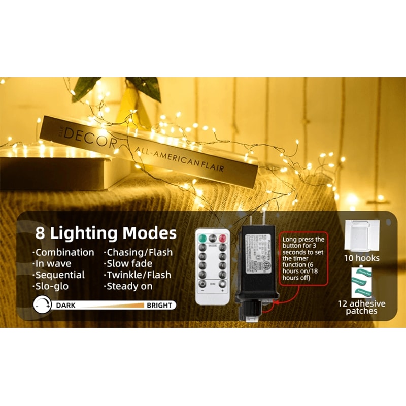 StarWeave Remote Control Copper Wire String Lights For Indoor And Outdoor Decor 1