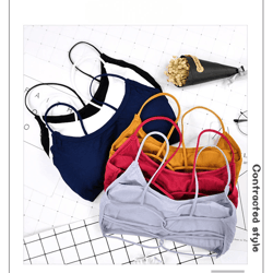 flexease wireless sports bra with removable pads and beauty back design