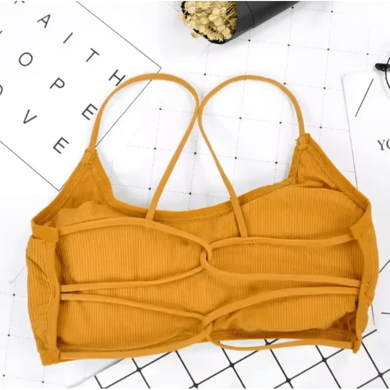 FlexEase Wireless Sports Bra With Removable Pads And Beauty Back Design 3