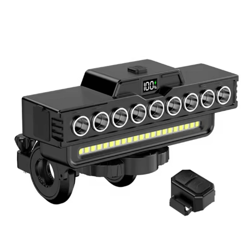 NightGuard USB Rechargeable Bicycle Headlight With Horn For Safer Riding 3