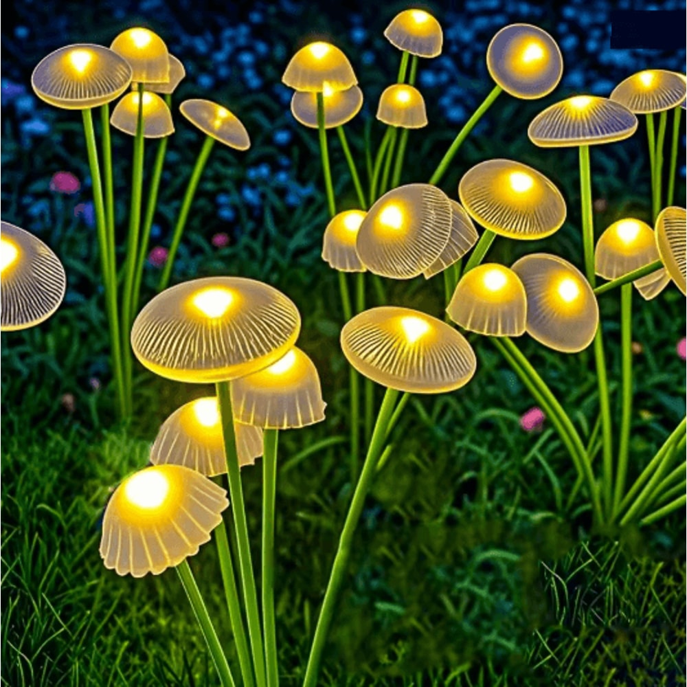GlowMush Dual Mode Solar Garden Lights For Pathways And Outdoor Decor 4