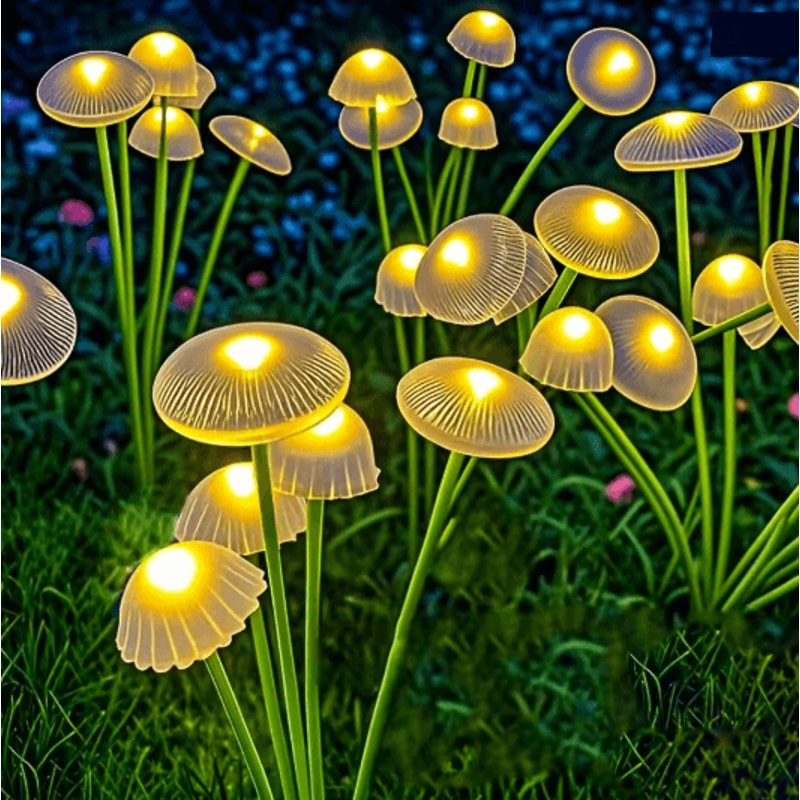 GlowMush Dual Mode Solar Garden Lights For Pathways And Outdoor Decor 4