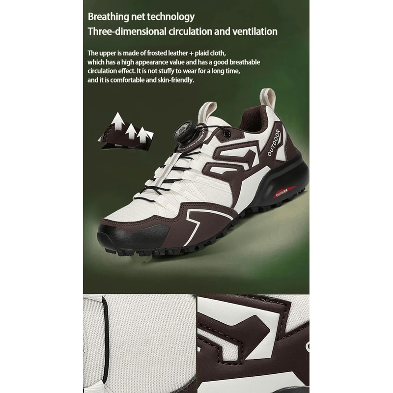 TrailForge Mens Hiking Sneakers For Trekking And Cycling Performance 1