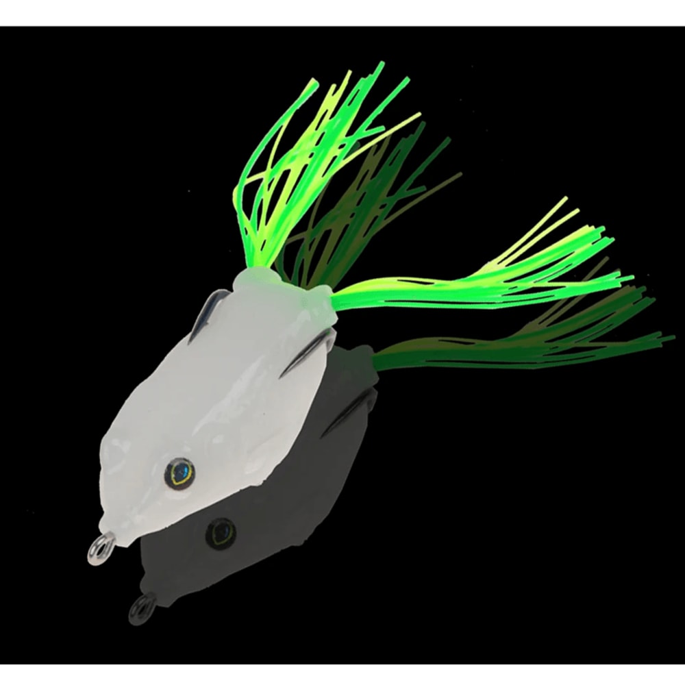 GlowFrog Soft Fishing Lure With Treble Hooks For Topwater Strikes 2