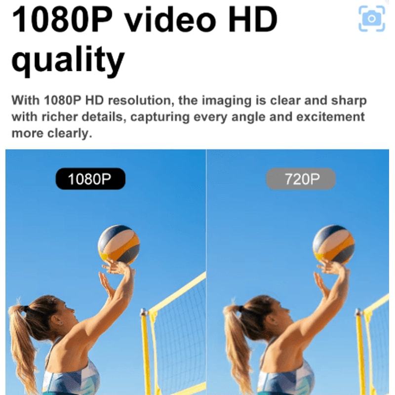 Ourlife A800 Mini WiFi Security Camera 1080P Smart Home Surveillance Camera 2