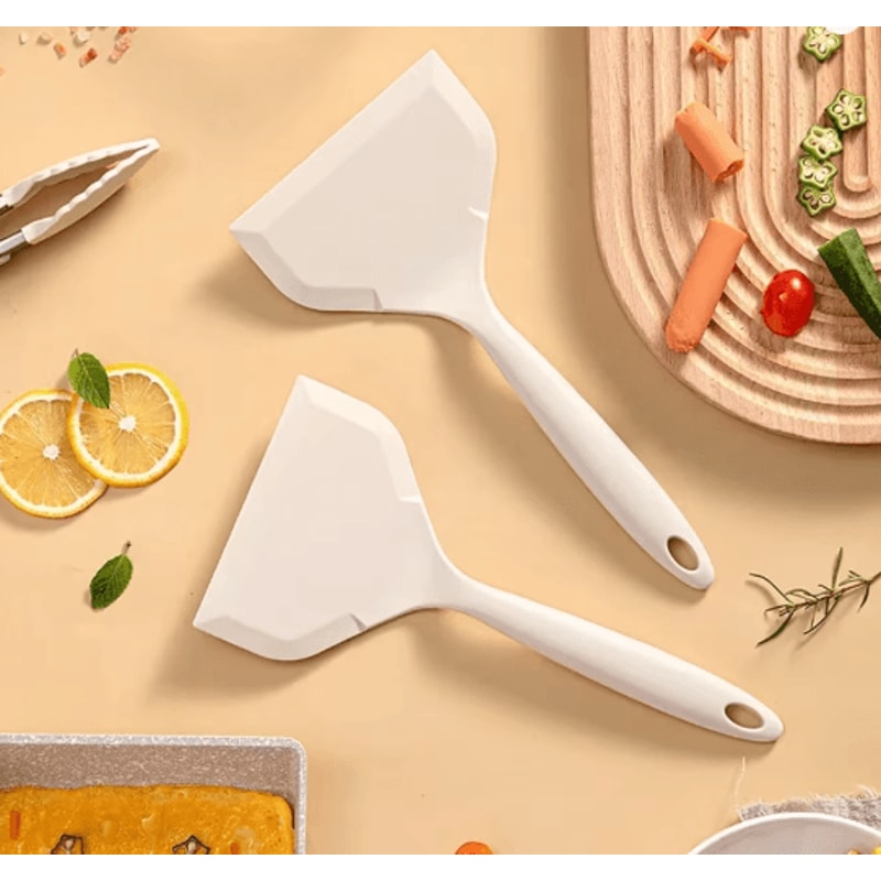 Heat Resistant Silicone Spatula Non Stick Cooking And Baking Tool 2