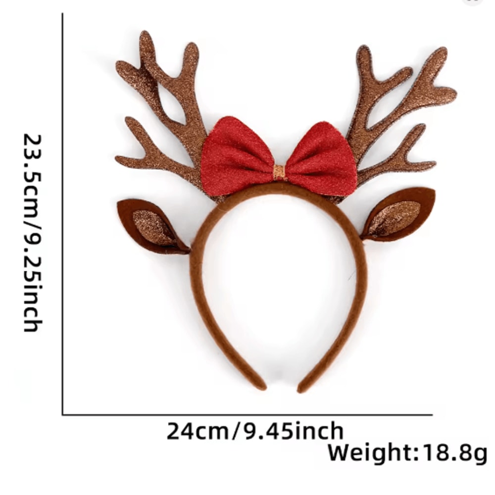 Christmas Antler Headband Cute Reindeer Hair Accessorie 5