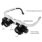 LED Magnifying Headband Glasses Adjustable Head Mounted Repair Loupe 2