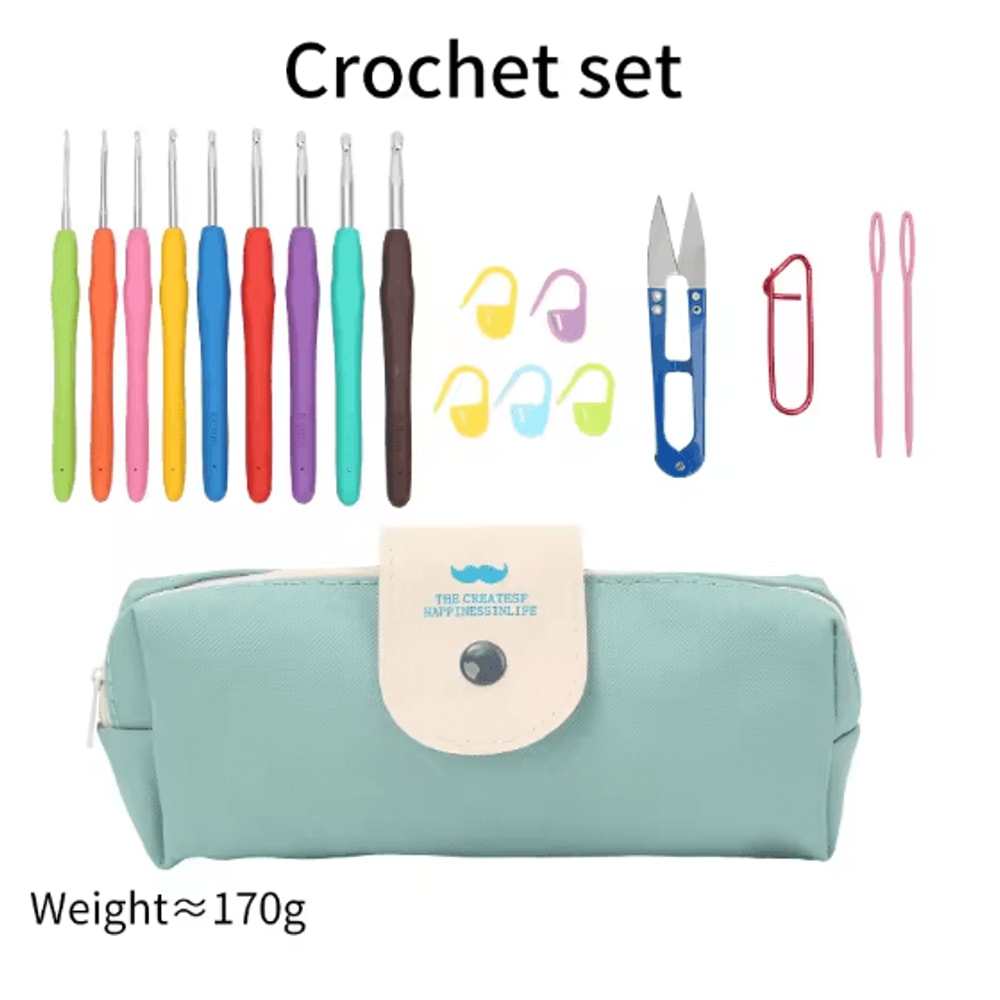 Ergonomic Crochet Hook Set Extra Long Knitting Needles Kit For Beginners 3