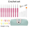 Ergonomic Crochet Hook Set Extra Long Knitting Needles Kit For Beginners 4