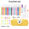 Ergonomic Crochet Hook Set Extra Long Knitting Needles Kit For Beginners 7
