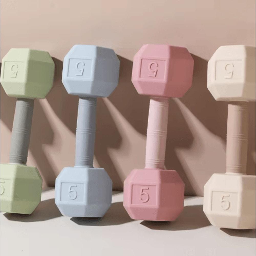 Baby Silicone Teething Rattle Dumbbell Sensory Toy For Infants 0