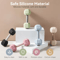 Baby Silicone Teething Rattle Dumbbell Sensory Toy For Infants 1