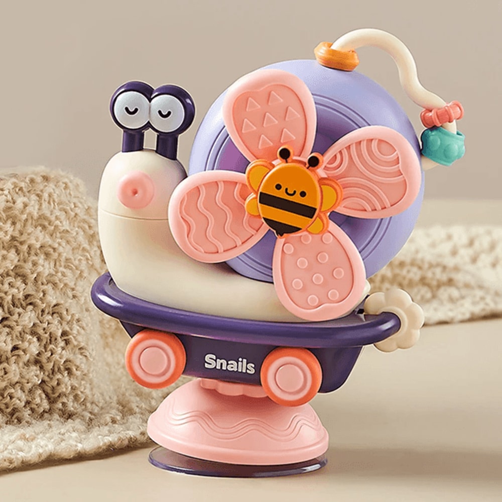 Snail Spinner Suction Cup Sensory Toy For Babies Fine Motor Montessori Play 3