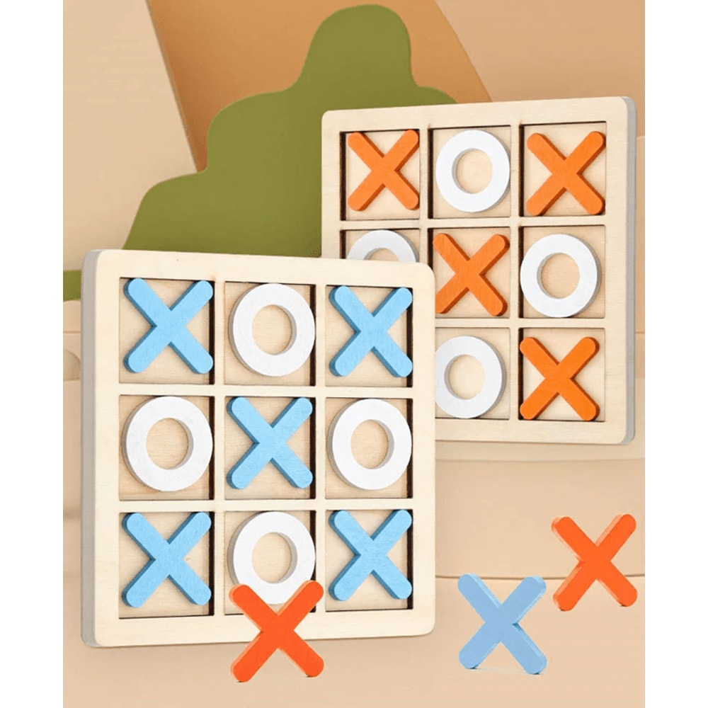 Wooden Montessori Chess Puzzle Game Educational Brain Training Toy For Kids 0