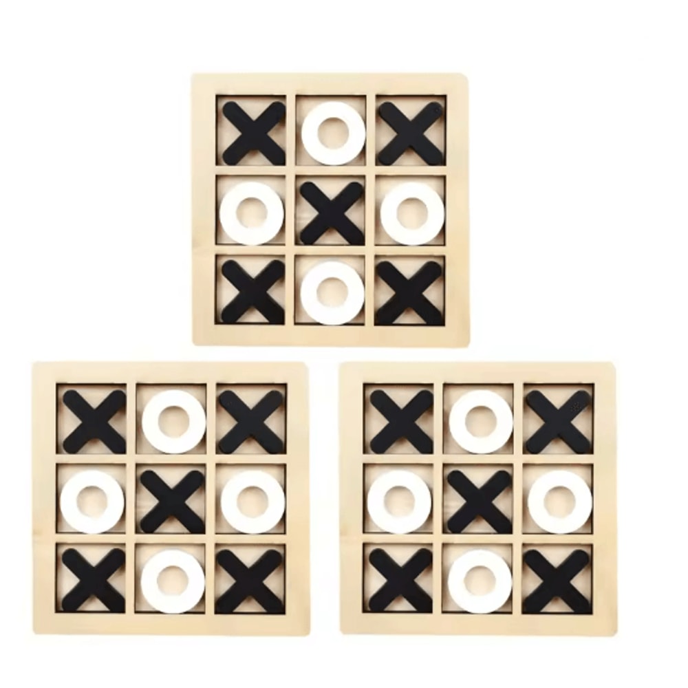Wooden Montessori Chess Puzzle Game Educational Brain Training Toy For Kids 9