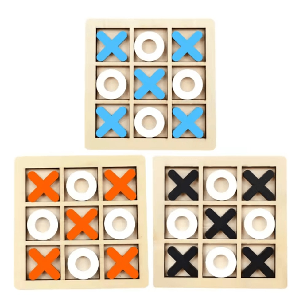 Wooden Montessori Chess Puzzle Game Educational Brain Training Toy For Kids 7