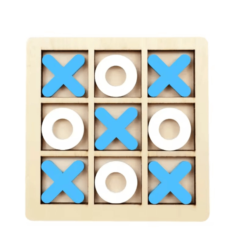Wooden Montessori Chess Puzzle Game Educational Brain Training Toy For Kids 4