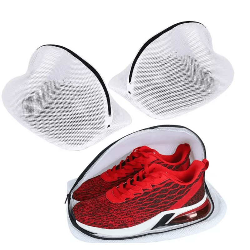 Premium Mesh Shoe Washing Bag Durable Sneaker Laundry Bag With Zip Closure 0