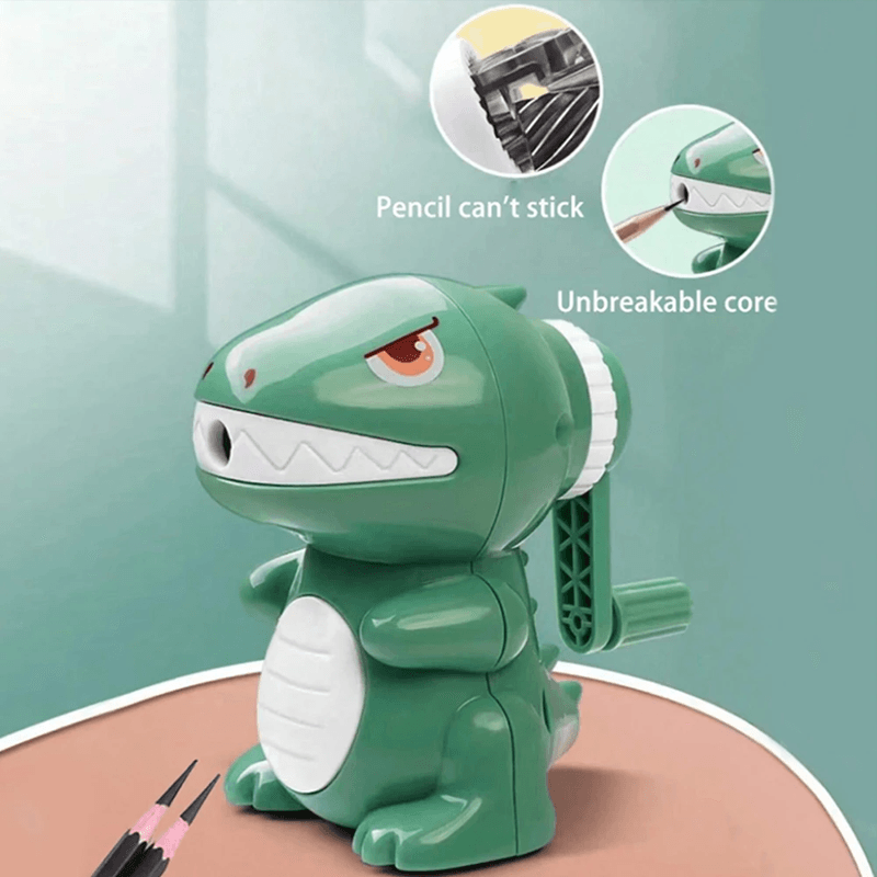 Cute Dinosaur Pencil Sharpener Manual Cartoon Sharpener For Kids And Students 1
