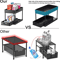 2 Tier Under Sink Organizer Sliding Cabinet Storage Rack With Hooks 0