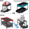 2 Tier Under Sink Organizer Sliding Cabinet Storage Rack With Hooks 0