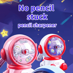 astronaut hand crank pencil sharpener cartoon manual sharpener for kids