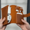 PU Leather Multi Compartment Tech Organizer Travel Cable Case 0