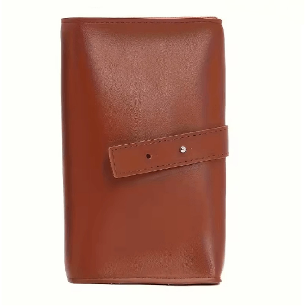 PU Leather Multi Compartment Tech Organizer Travel Cable Case 2