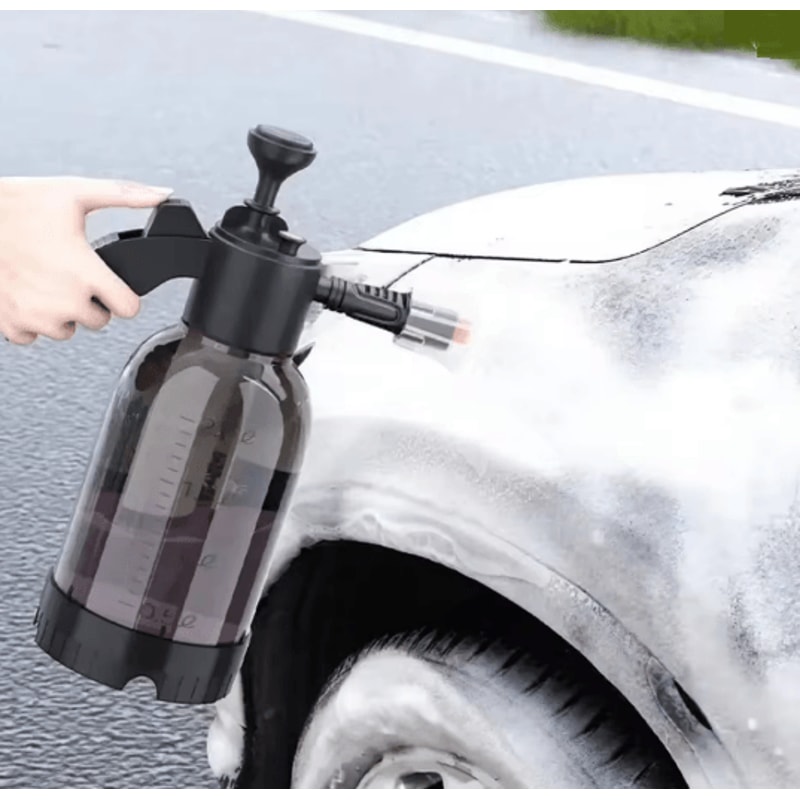 2L Hand Pump Foam Sprayer High Pressure Car Wash Spray Bottle 4