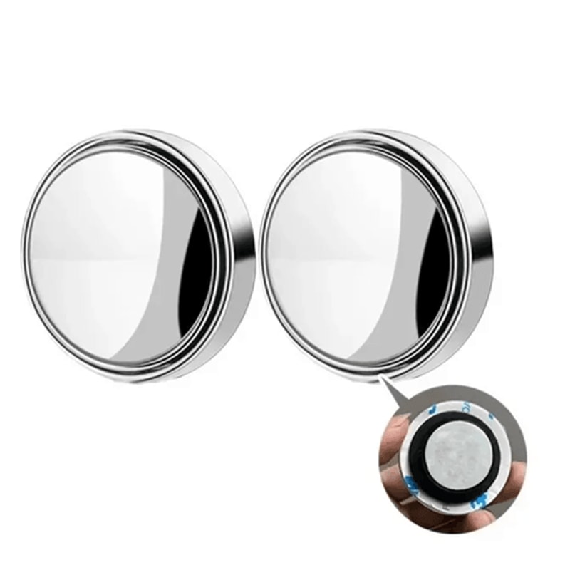 360 Degree Blind Spot Mirror Wide Angle Convex Rear View Mirror Set 5