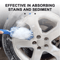 SEAMETAL Plush Car Wheel Rim Cleaning Brush For Deep Tire Detailing 1