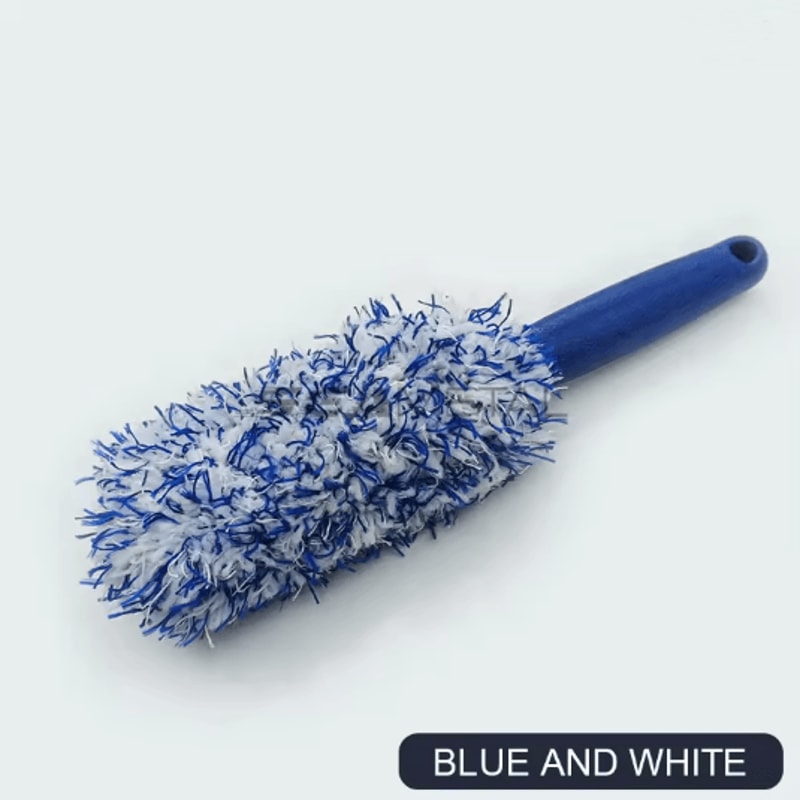SEAMETAL Plush Car Wheel Rim Cleaning Brush For Deep Tire Detailing 3