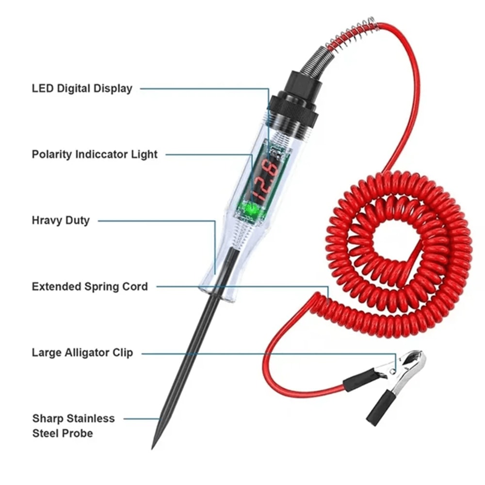 6V To 24V Automotive Circuit Tester Pen For Car And Truck Diagnostics 2