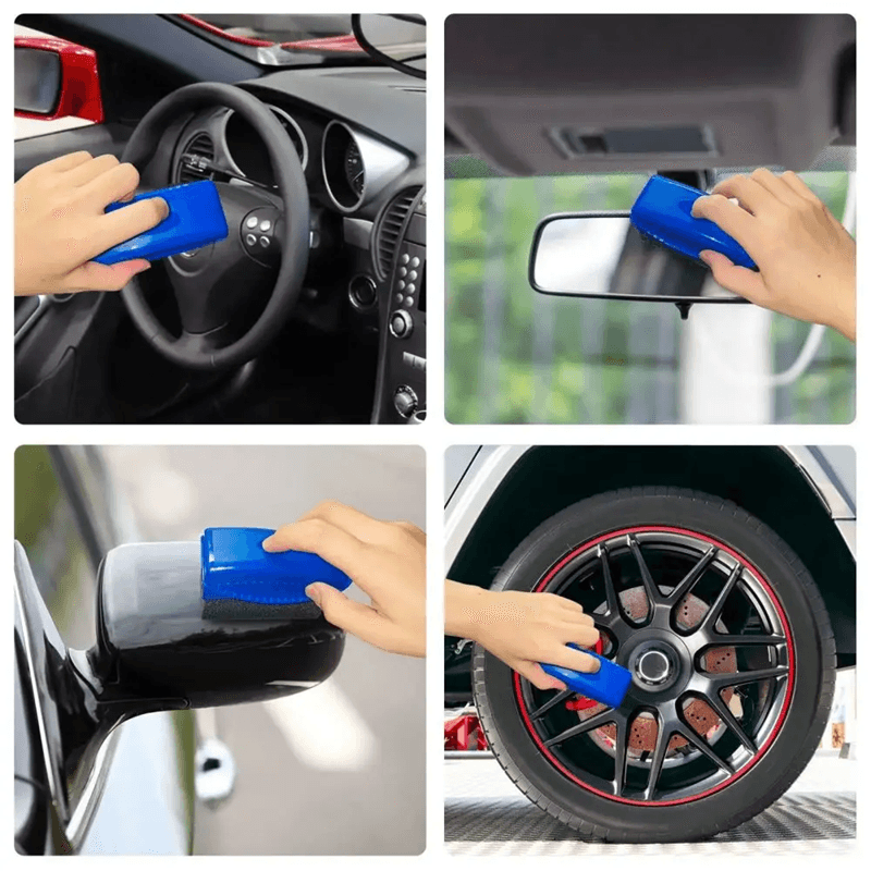 Wheel Waxing Sponge Applicator With Cover For Tire And Rim Detailing 1