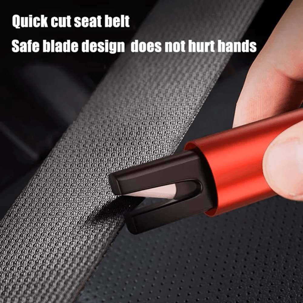 2 In 1 Car Escape Tool With Window Breaker And Seatbelt Cutter 1
