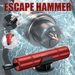 aluminum alloy car escape tool with window breaker and seat belt cutter