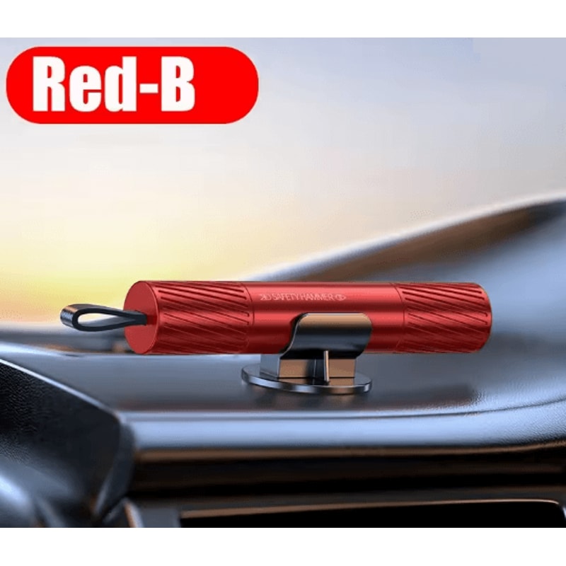 Aluminum Alloy Car Escape Tool With Window Breaker And Seat Belt Cutter 2